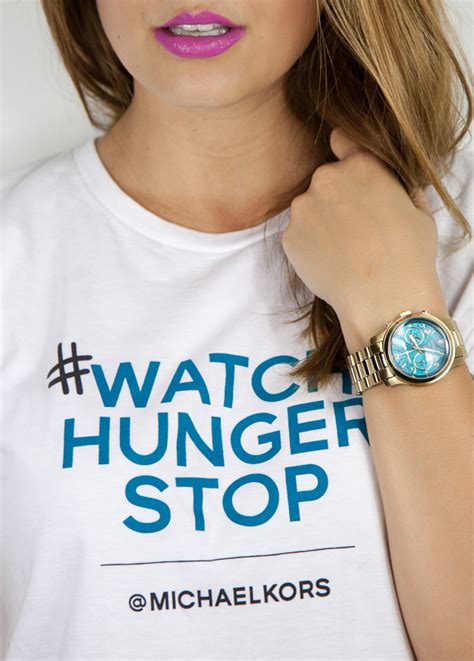 michael kors watch hunger stop price|michael kors hunger stop t shirt.